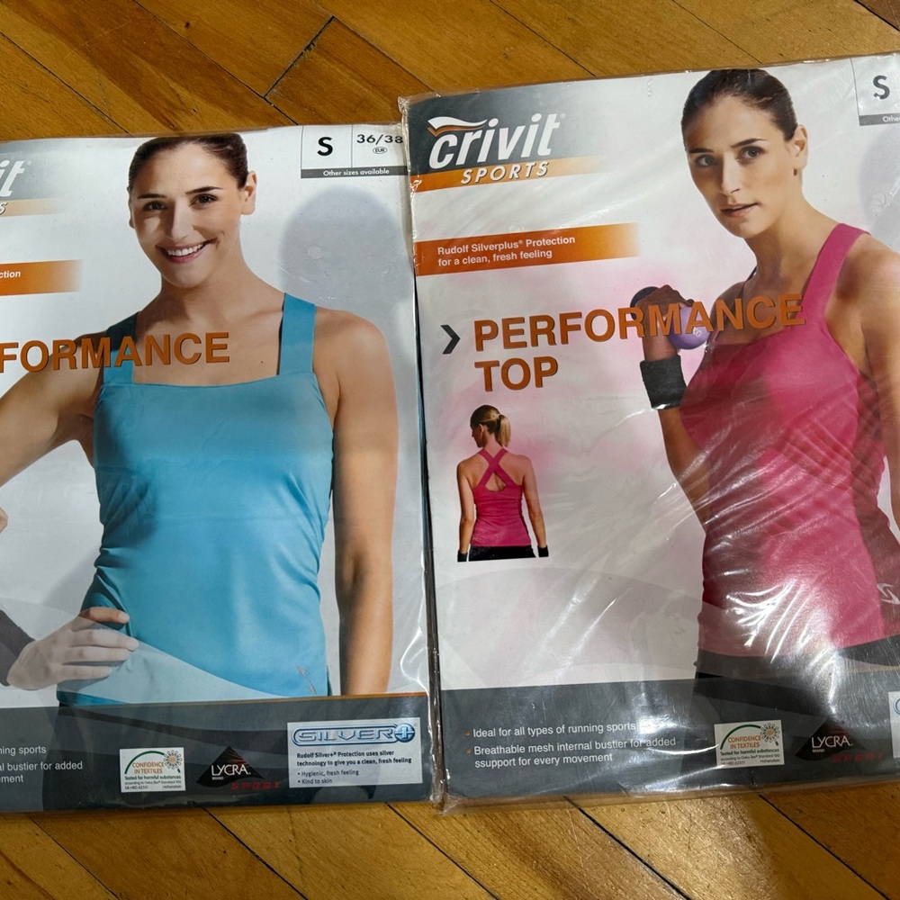 Lot of 2 crivit sports | Women's Performance Top - Blue and Pink
